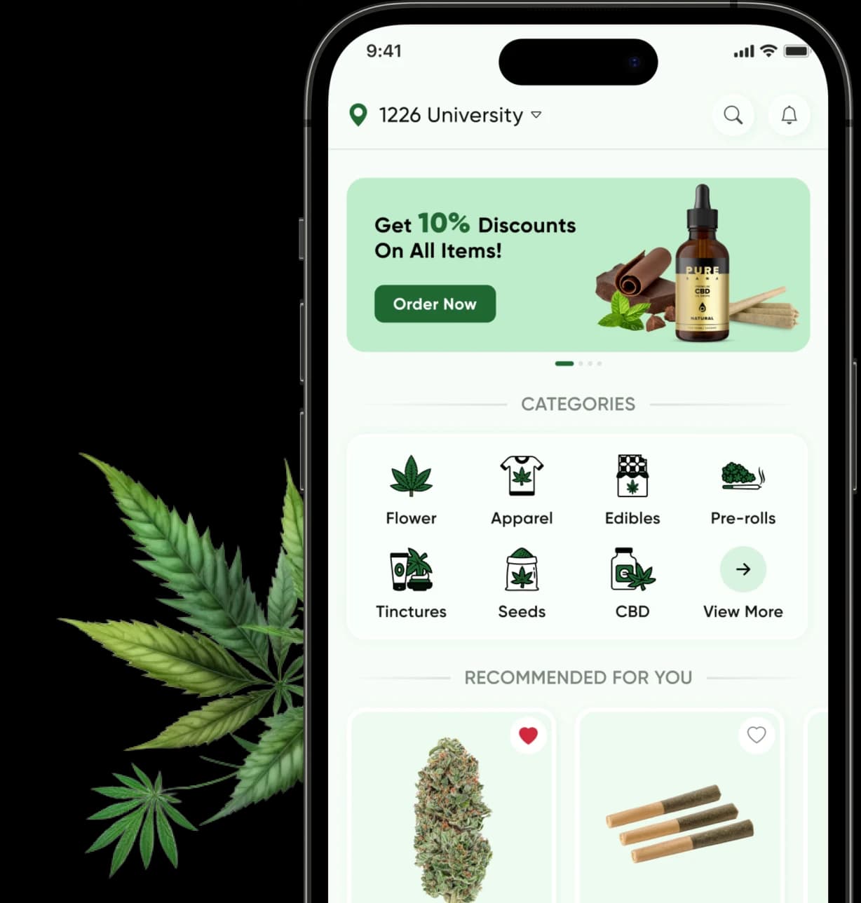 Leafbis On-demand Cannabis Delivery App Development