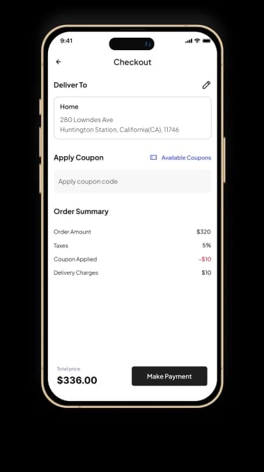 FlexiPe Online App Checkout Screen