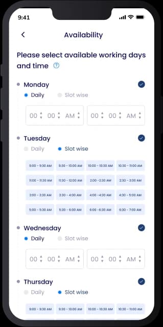 Telemedicine App Availability Screen