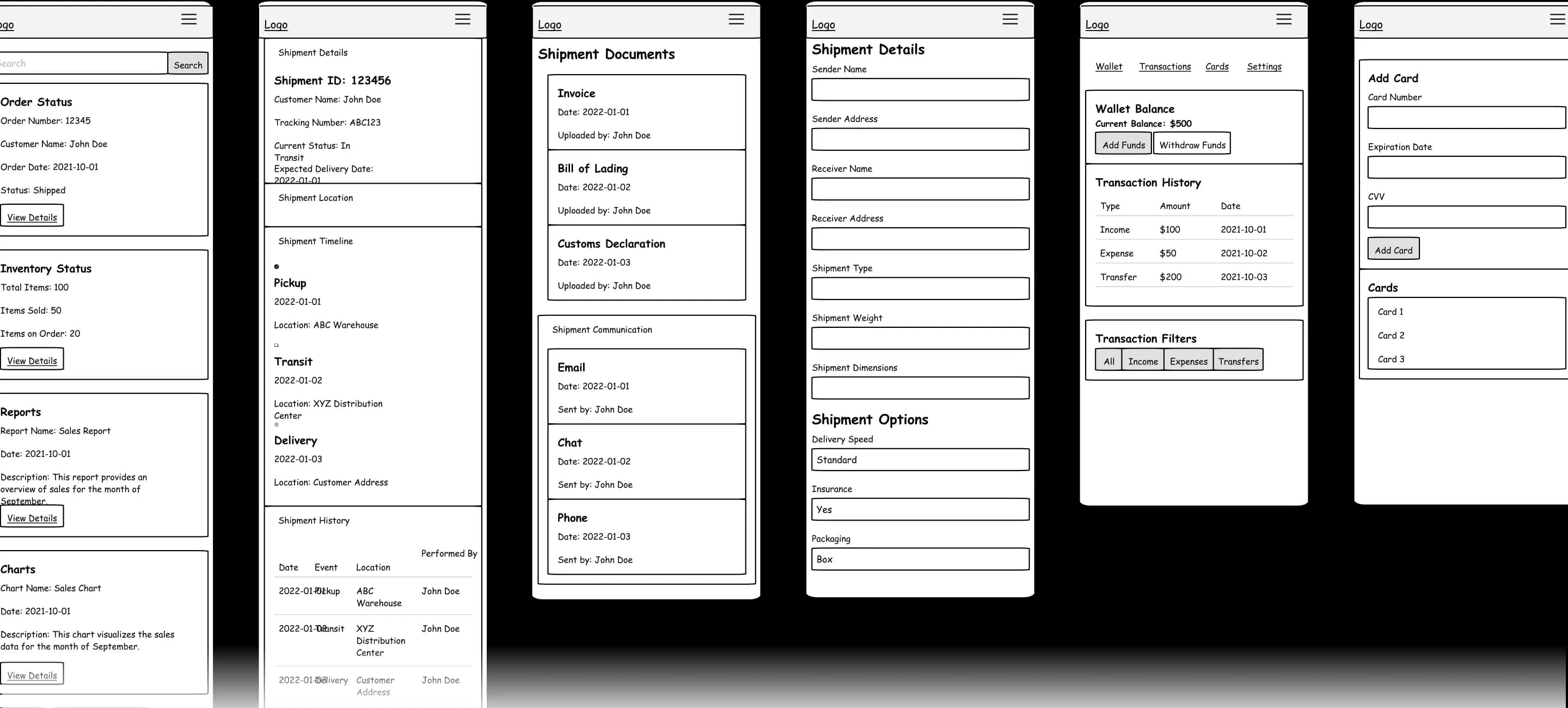 wireframes