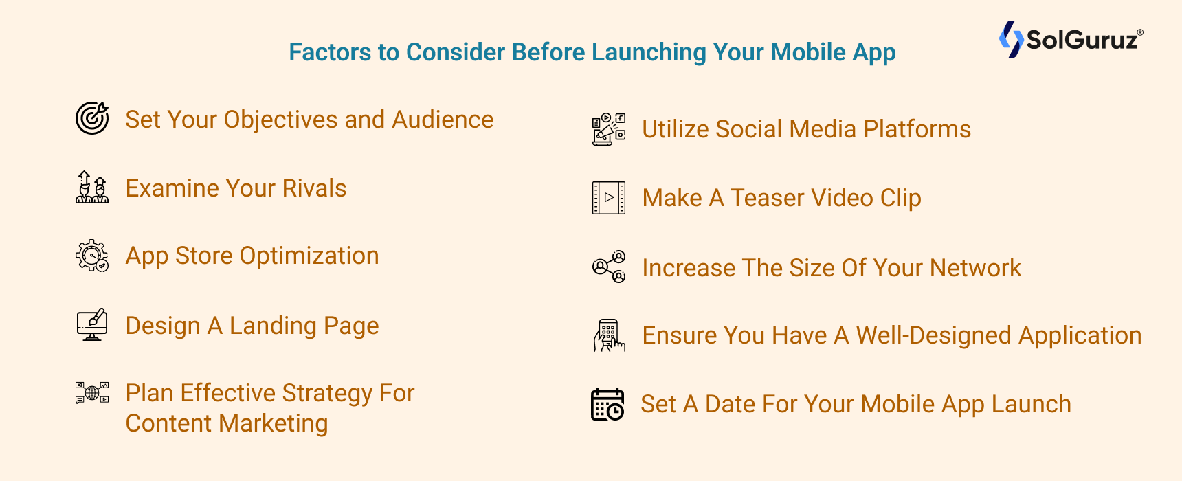 Factors to consider before launching your mobile app