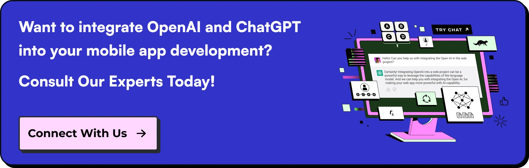 Want to integrate OpenAI and ChatGPT into your mobile app development